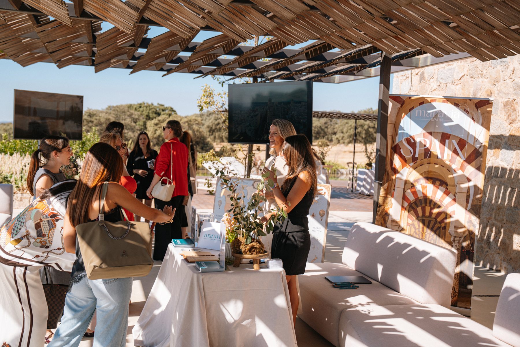 Stand de Maravia Spain en la terraza de #SíQuiero